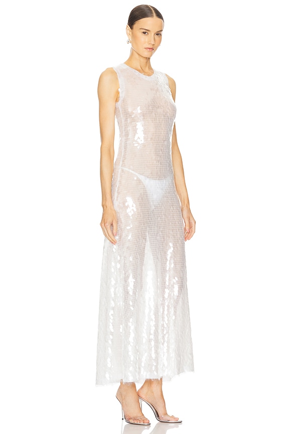 view 2 of 4 Sleeveless Long Swing Dress in Clear