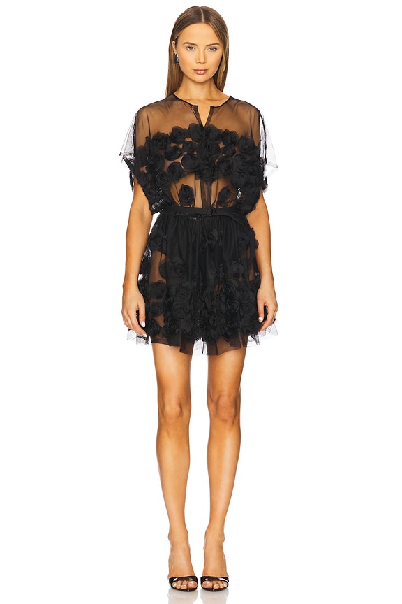 view 2 of 4 Super OS Sleeveless BF Flared Mini Dress in Black