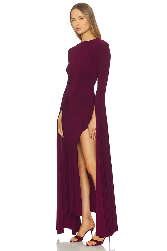 view 2 of 3 VESTIDO LARGO in Plum