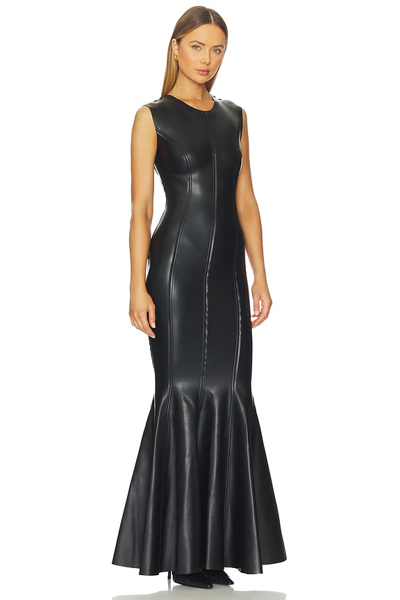 view 2 of 3 Sleeveless Grace Fishtail Gown in Black