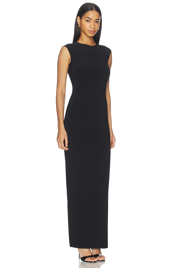 view 2 of 3 Sleeveless Long Dress in Black