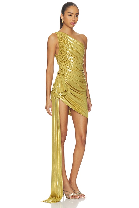 view 2 of 5 Pickleball Diana Dress W/ Bow in Rich Gold