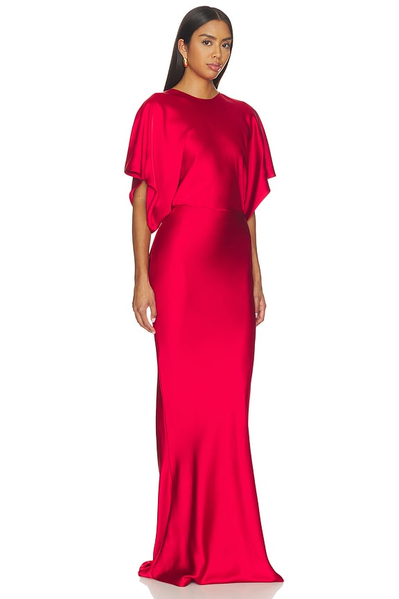 view 2 of 3 REVERSE OBIE GOWN  REVERSE OBIE GOWN in Tiger Red