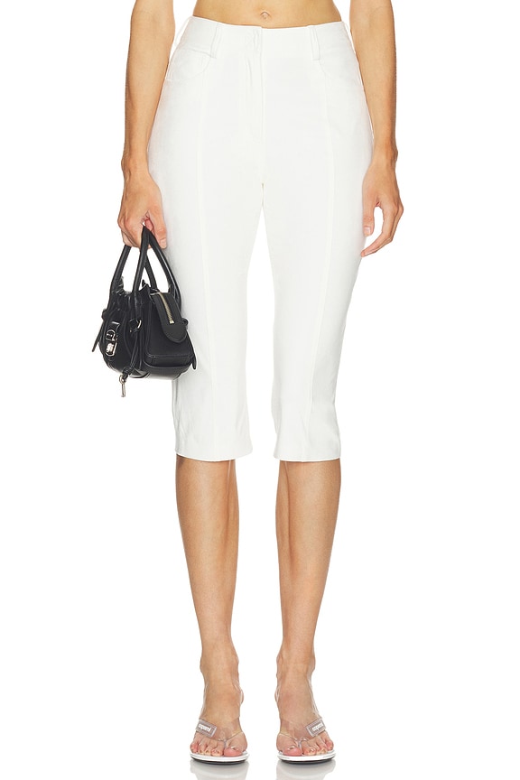 view 1 of 6 Pedal Pusher Jeans in Snow White