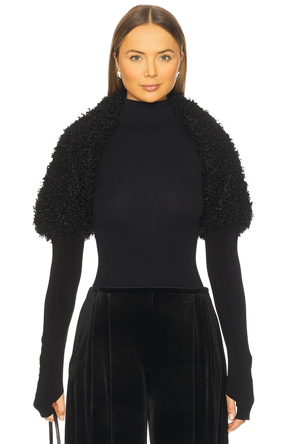 view 1 of 4 Long Sleeve Shruggie in Black