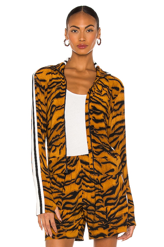 view 1 of 5 Side Stripe Turtle Jacket in Tiger & Offset Stripe