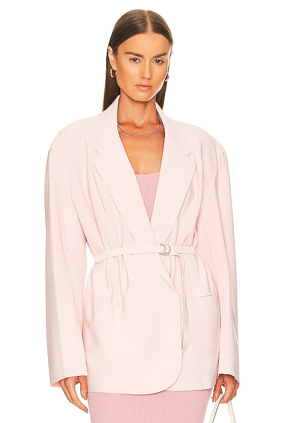 view 2 of 5 Oversized Double Breasted Jacket in Blush