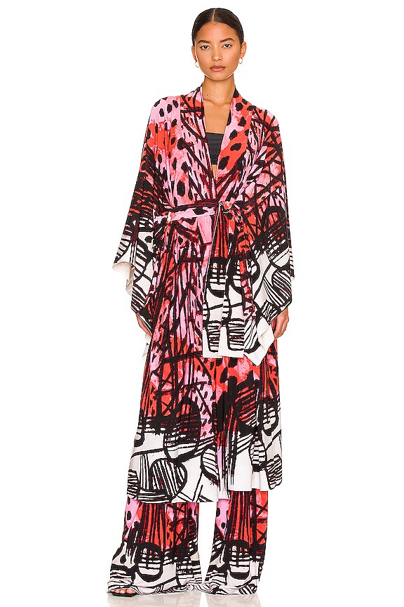 view 2 of 4 Midcalf Robe in Sticks & Stones