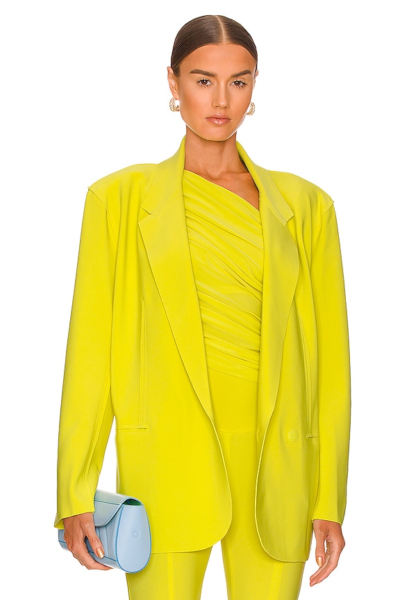 view 2 of 5 Double Breasted Oversized Blazer in Starfruit