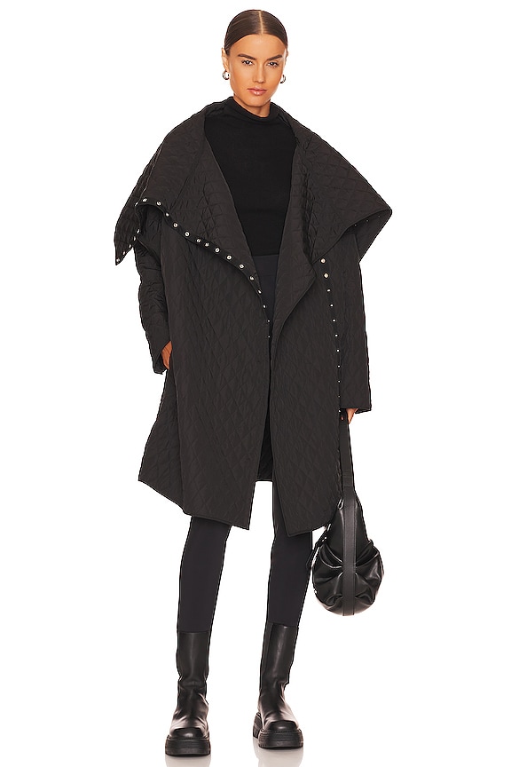 view 2 of 4 Oversized Side Snap Jacket in Black