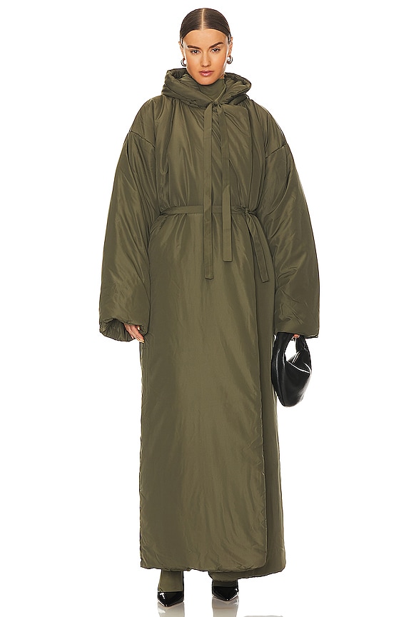 view 2 of 4 Hooded Sleeping Bag Coat in Military