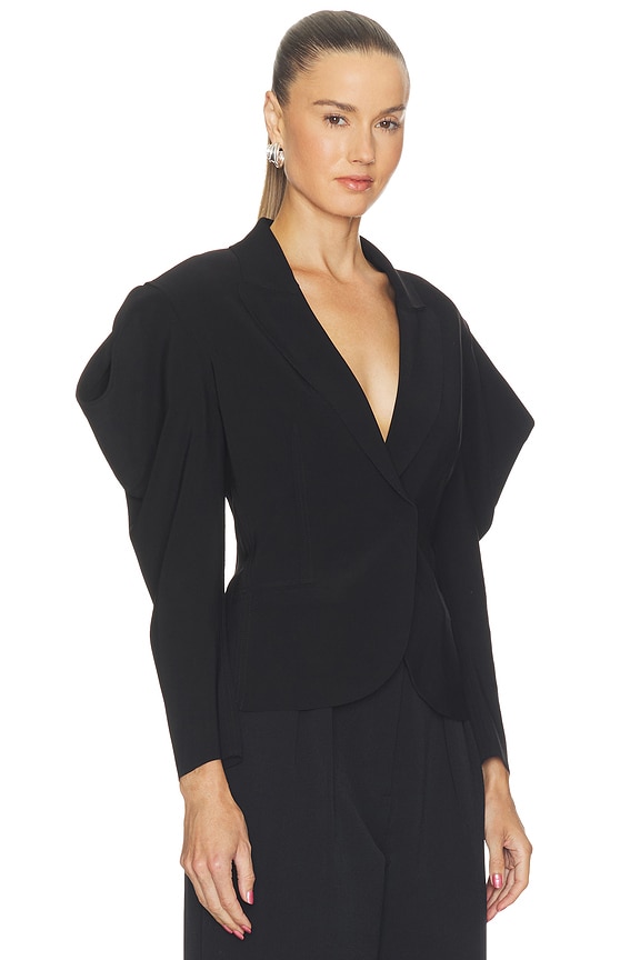 view 2 of 4 Wing Sleeve Jacket in Black