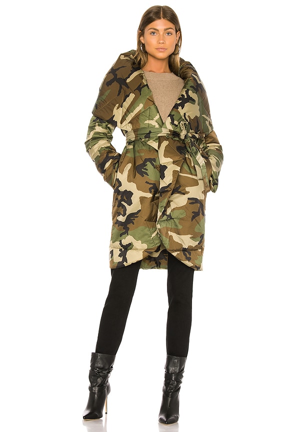view 2 of 4 Shawl Collar Coat in Camo