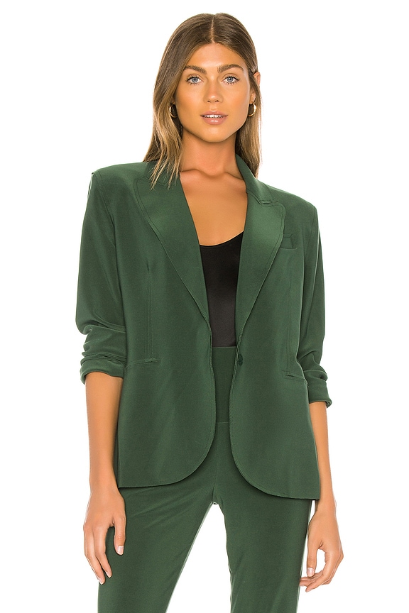 view 1 of 4 CHAQUETA SINGLE BREASTED in Forest Green