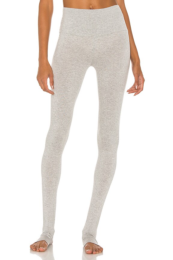 view 1 of 4 Legging With Footie in Light Grey