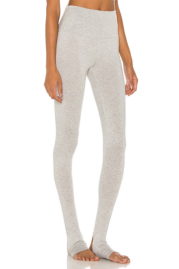 view 2 of 4 Legging With Footie in Light Grey