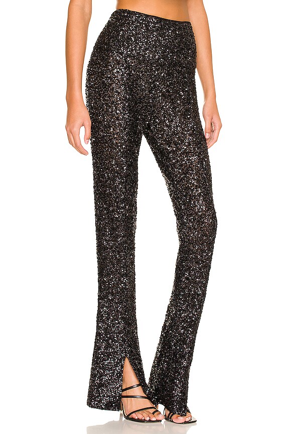 view 2 of 5 Sparkle Sequin Spat Legging in Black