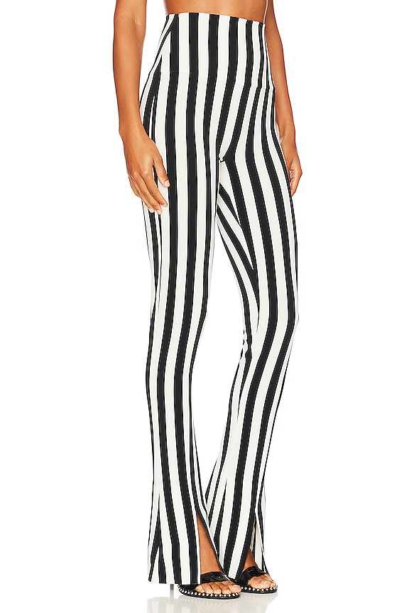 view 2 of 4 Spat Legging in Black & White Stripe