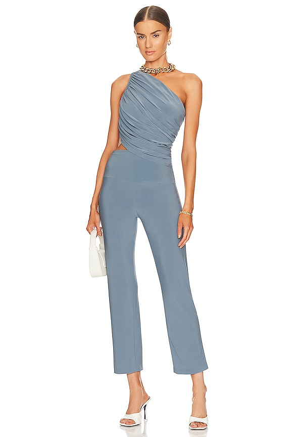 Norma Kamali Pencil Pant - Slim Fit Stretch Trousers