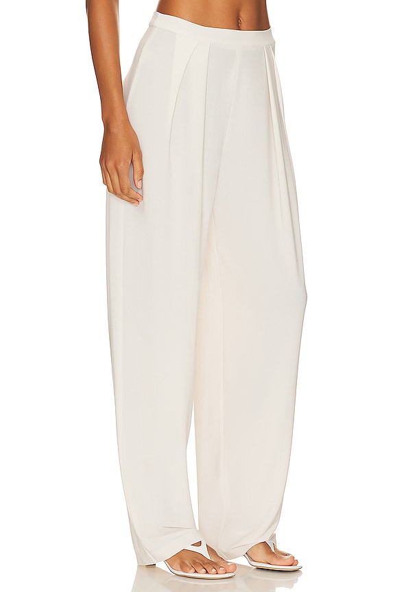 view 2 of 4 ПЛИССИРОВАННЫЕ БРЮКИ in Bone