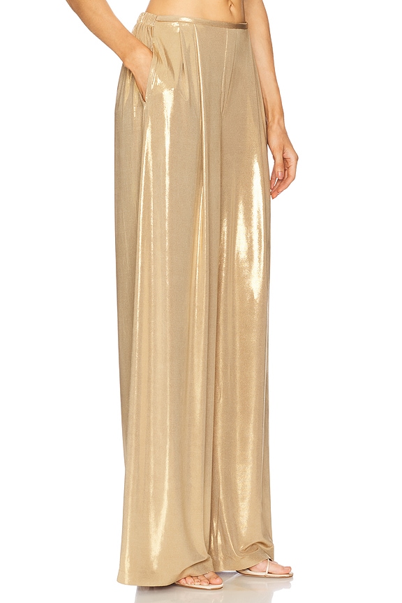 view 2 of 6 Mens Pleat Pant in Gold