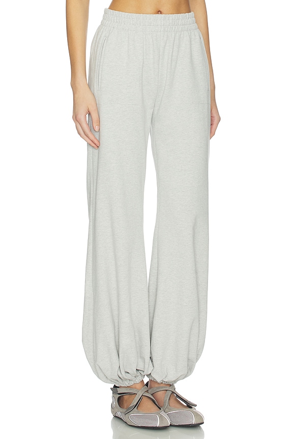 view 2 of 6 Boyfriend Puff Jog Pant in Light Heather Grey