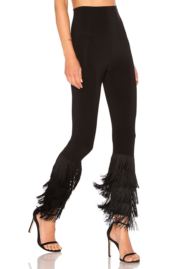 view 1 of 4 Fringe Hem Legging in Black