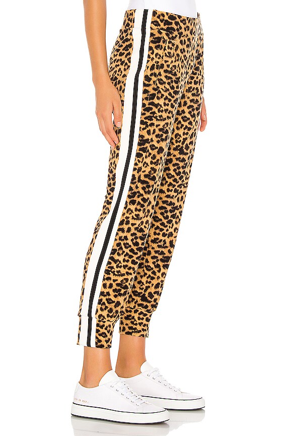 view 2 of 4 Side Stripe Jog Pant in Golden Leopard & Offset Stripe