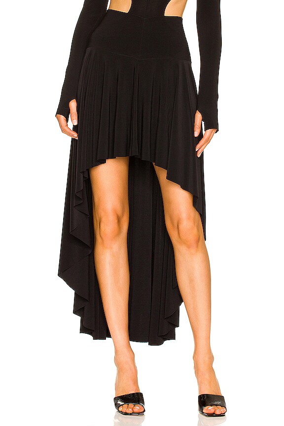 view 1 of 4 Hi Low Short Skirt in Black