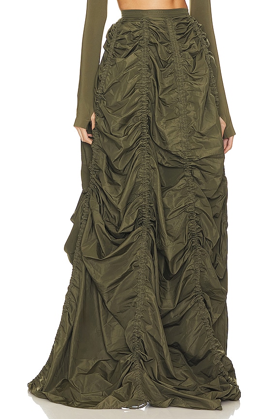 view 2 of 5 Parachute Half Full Skirt in Military