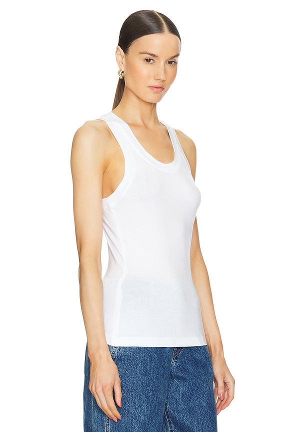 view 2 of 4 Racer Tee in Snow White