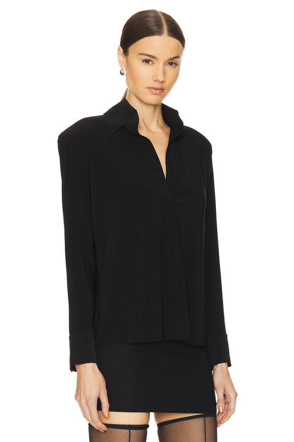 view 2 of 4 Shirt With Shoulder Pads in Black