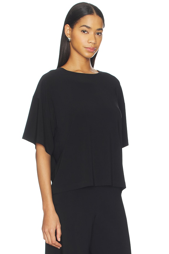 view 2 of 4 CAMISETA SHORT SLEEVE BOXY in Black