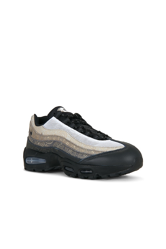 view 2 of 6 Air Max 95 Big Bubble Sp Ltr in White, Light Black, Light Graphite, & Charcoal