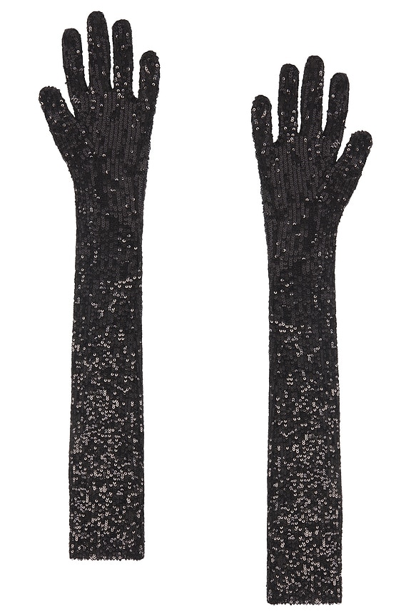 view 2 of 2 GUANTES SERENADE in Black Sequin