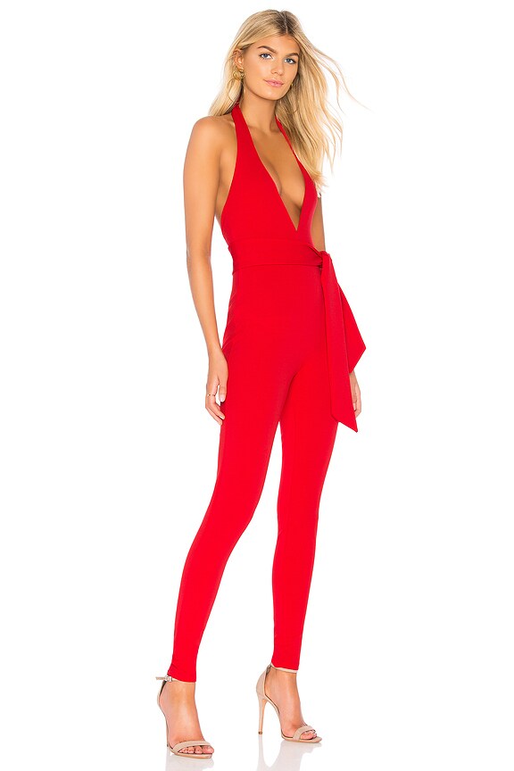 view 2 of 3 Dare Jumpsuit in Red