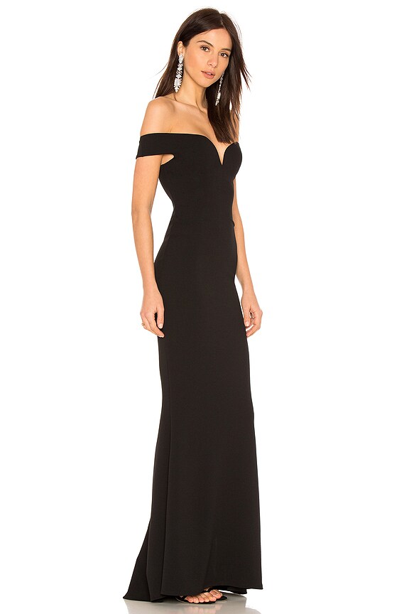 view 2 of 3 Elena Gown in Black