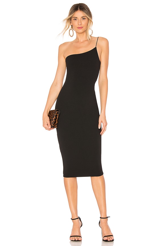 view 1 of 3 ROBE MI-LONGUE PENELOPE in Black