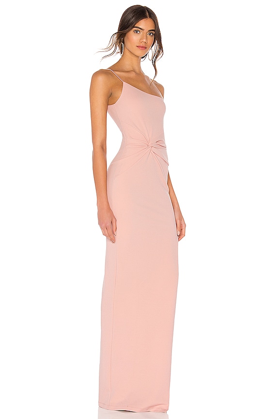 view 2 of 3 Lust One Shoulder Gown in Blush