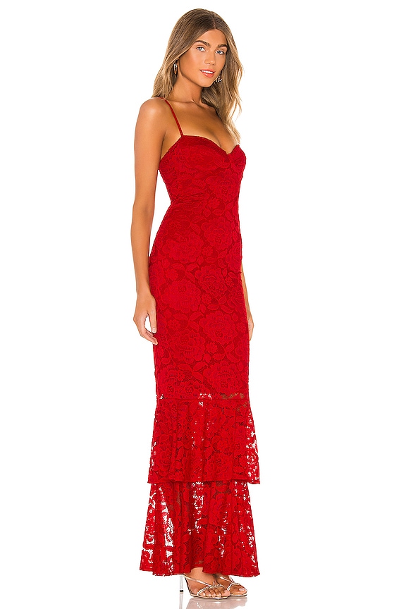 view 2 of 3 VESTIDO LARGO LIANA in Red