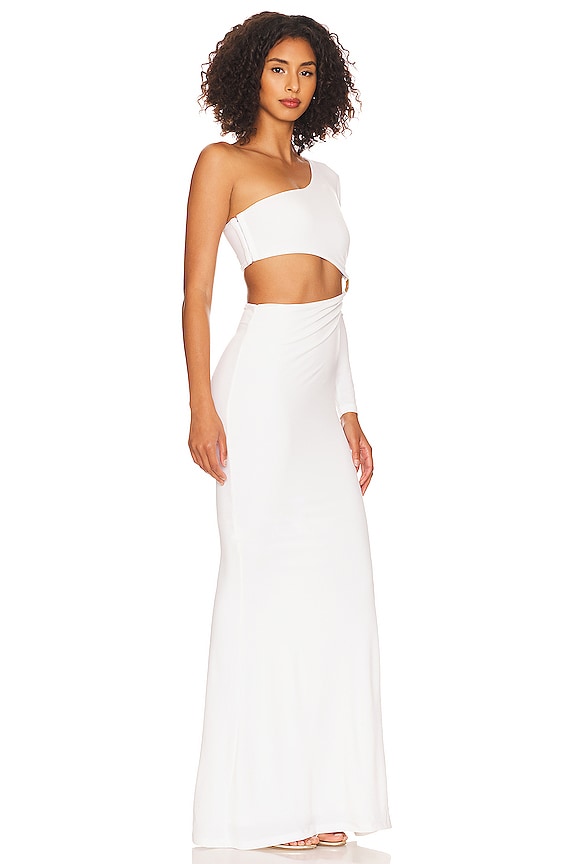 view 2 of 4 VESTIDO LARGO TIA RING in White