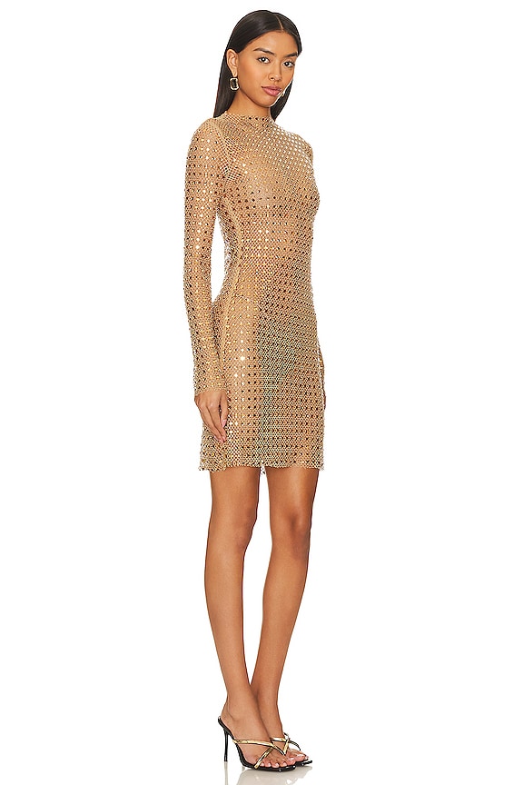 view 2 of 4 FAME ミニドレス in Gold