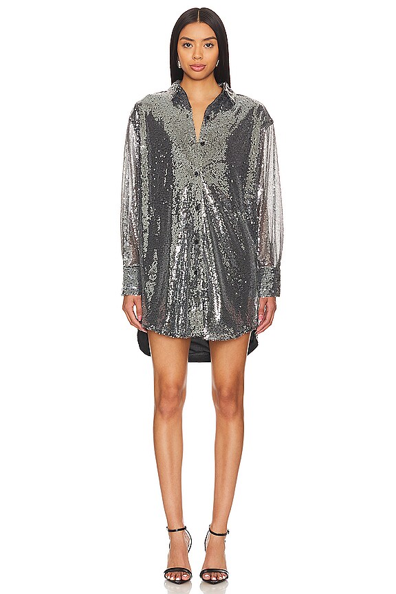 view 2 of 5 Oracle Shirt Dress in Smoke