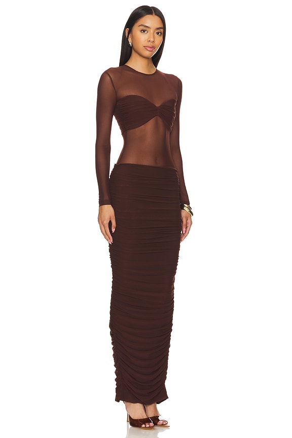 view 2 of 3 Eclipse Gown in Chocolate