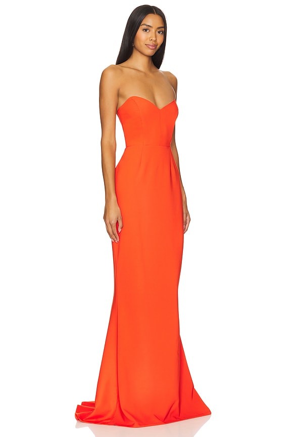 view 2 of 3 Love Affair Gown in Tangerine