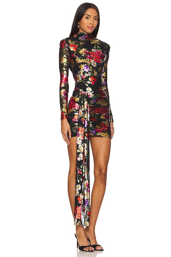 view 2 of 3 МИНИ-ПЛАТЬЕ С ДЛИННЫМ РУКАВОМ in Floral