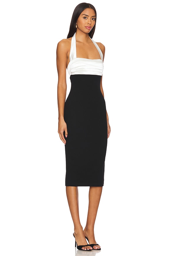 view 2 of 3 Renaissance Midi Dress in Ivory & Black