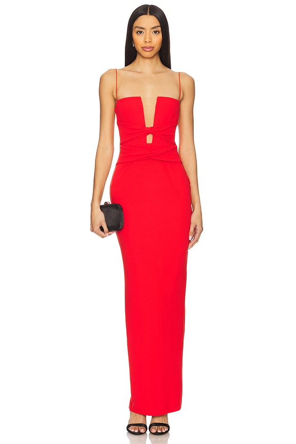 view 1 of 3 Valentine Gown in Cherry