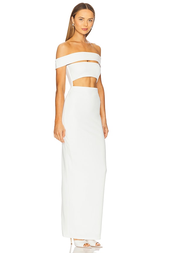 view 2 of 3 VESTIDO LARGO NAOMI in Ivory