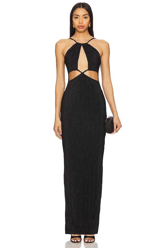 view 1 of 4 Desiree Cut Out Maxi Dress in Black